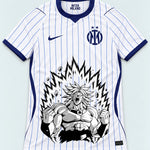 Inter Milan White Broly Dragon Ball Jersey — Front