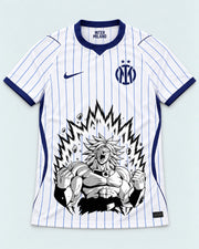 Inter Milan White Broly Dragon Ball Jersey — Front