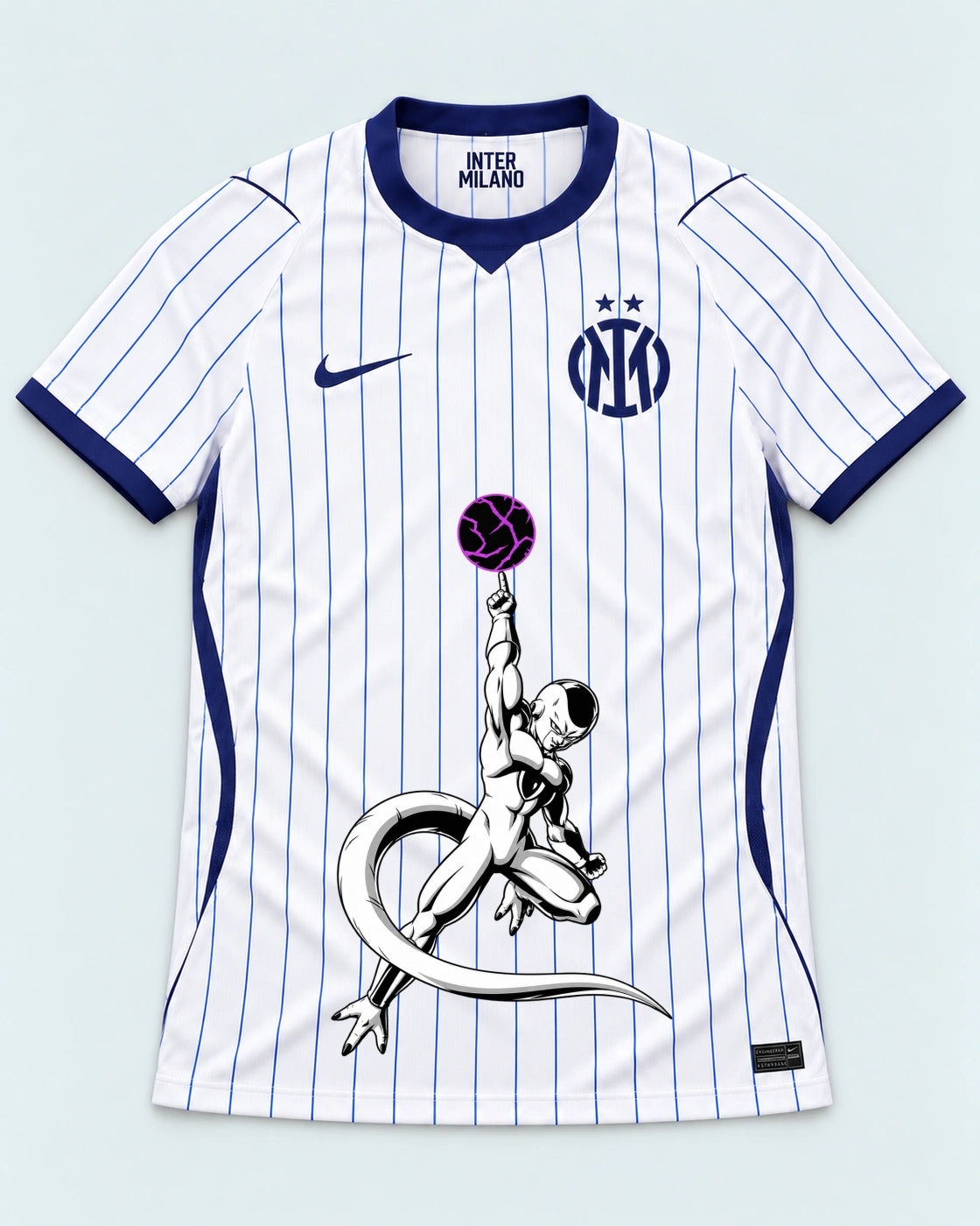 Inter Milan White Frieza Death Ball Dragon Ball Jersey — Front