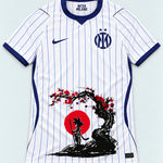 Inter Milan White Goku Sakura Dragon Ball Jersey — Front