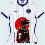 Inter Milan White Goku Rising Sun Dragon Ball Jersey — Front