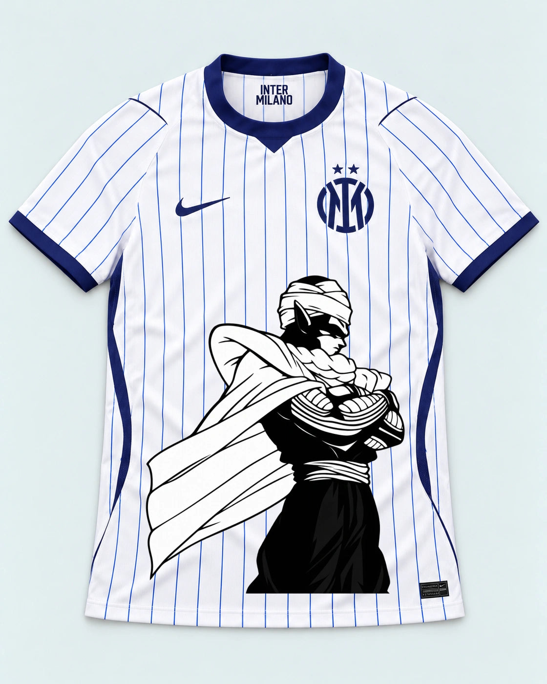 Inter Milan White Piccolo Cloak Dragon Ball Jersey — Front