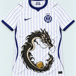 Inter Milan White Shenron Emblem Dragon Ball Jersey — Front