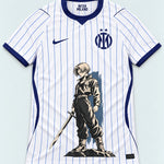 Inter Milan White Trunks Sword Dragon Ball Jersey — Front
