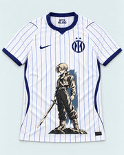Inter Milan White Trunks Sword Dragon Ball Jersey — Front