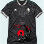 Juventus Dark Goku Sakura Dragon Ball Jersey — Front