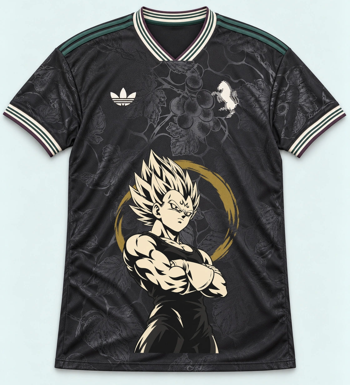 Juventus Dark Majin Vegeta Dragon Ball Jersey — Front