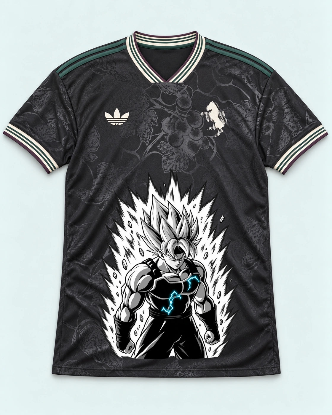 Juventus Dark Super Saiyan Aura Dragon Ball Jersey — Front