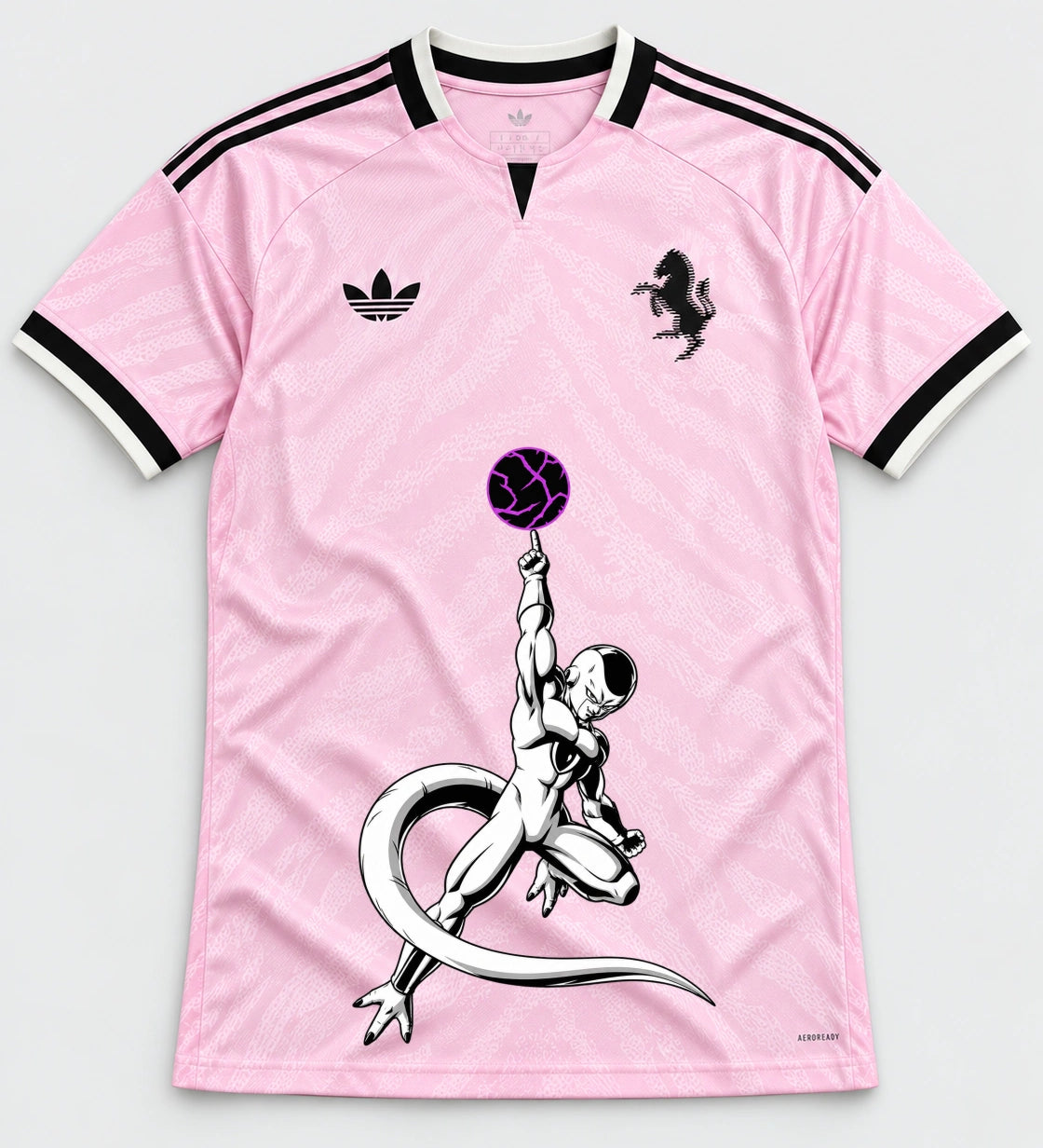 Juventus Pink Frieza Death Ball Dragon Ball Jersey — Front