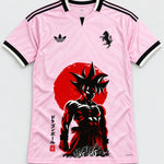 Juventus Pink Goku Rising Sun Dragon Ball Jersey — Front
