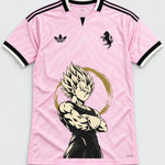 Juventus Pink Majin Vegeta Dragon Ball Jersey — Front