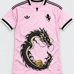 Juventus Pink Shenron Emblem Dragon Ball Jersey — Front