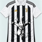 Juventus Striped Kid Buu Dragon Ball Jersey — Front