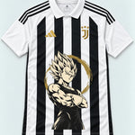 Juventus Striped Majin Vegeta Dragon Ball Jersey — Front