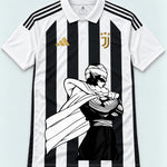 Juventus Striped Piccolo Cloak Dragon Ball Jersey — Front