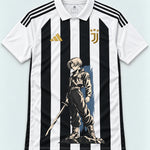 Juventus Striped Trunks Sword Dragon Ball Jersey — Front