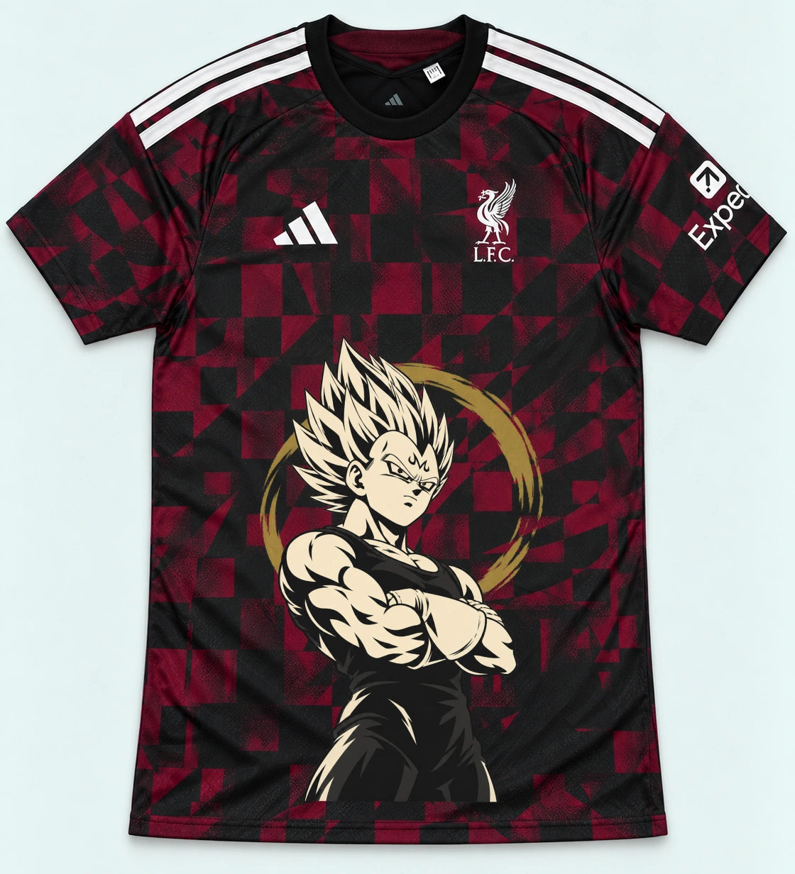 Liverpool Dark Majin Vegeta Dragon Ball Jersey — Front
