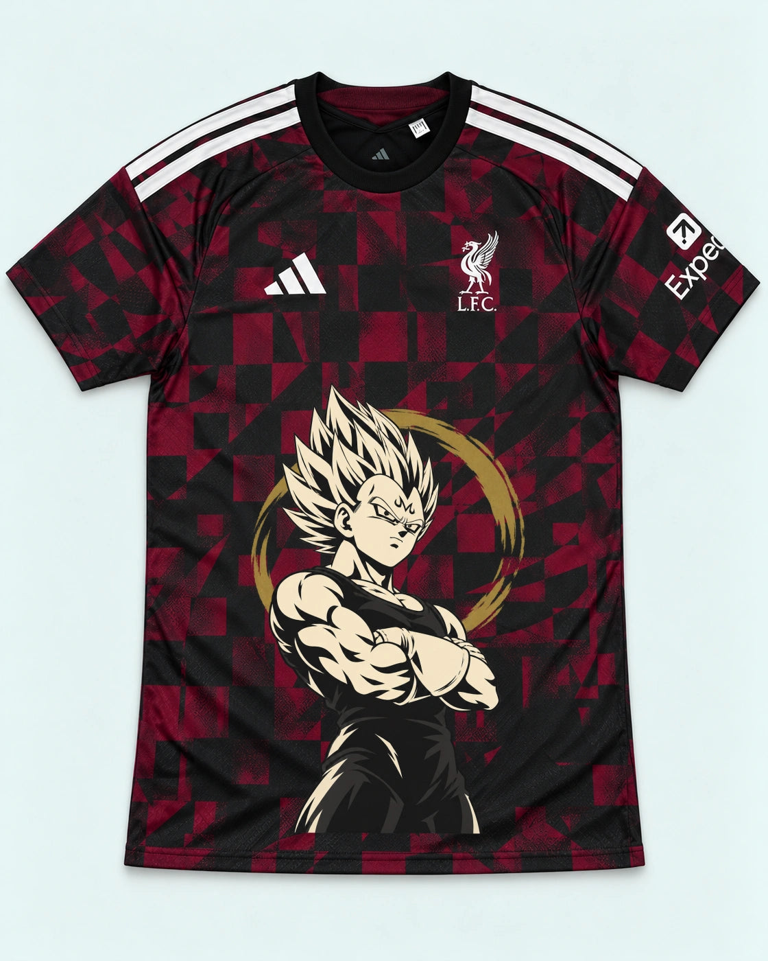 Liverpool Dark Majin Vegeta Dragon Ball Jersey — Front