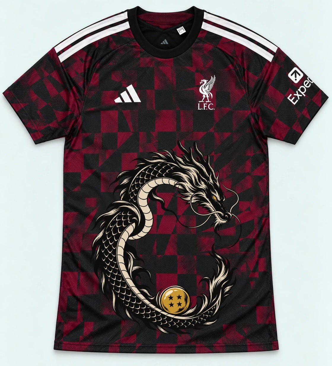 Liverpool Dark Shenron Emblem Dragon Ball Jersey — Front