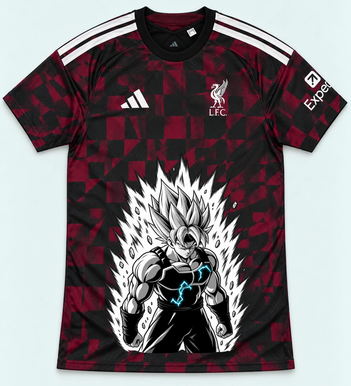 Liverpool Dark Super Saiyan Aura Dragon Ball Jersey — Front