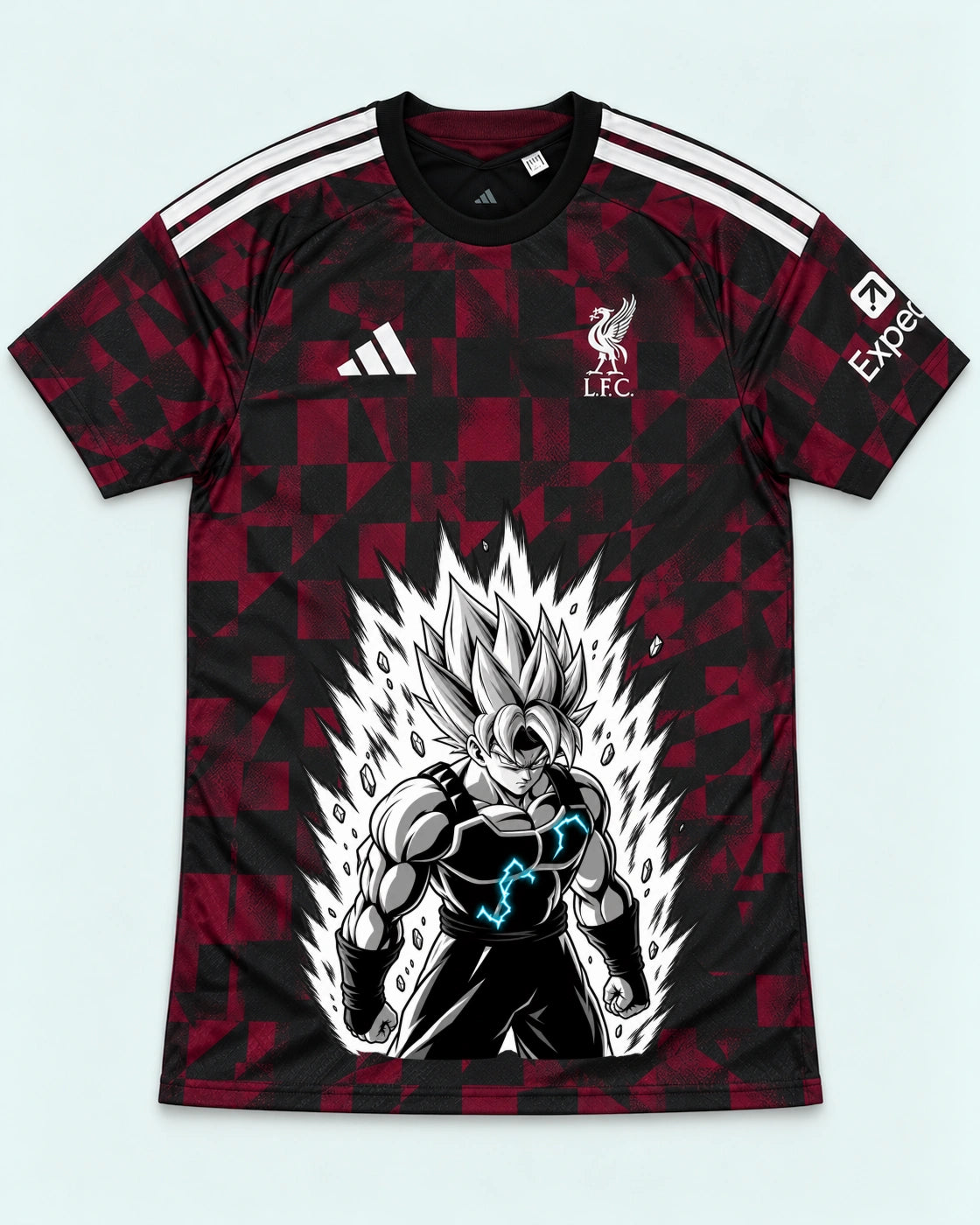 Liverpool Dark Super Saiyan Aura Dragon Ball Jersey — Front