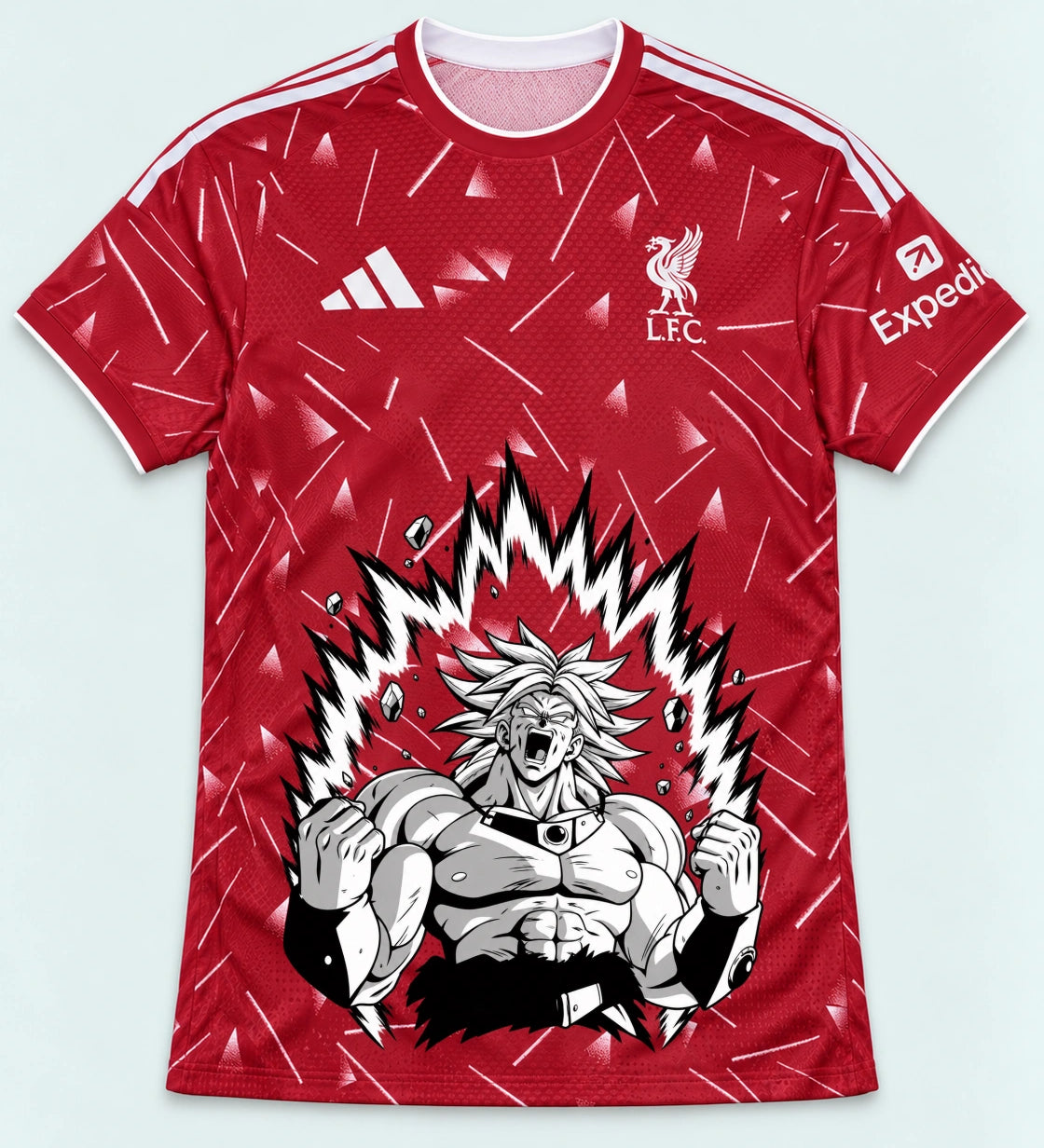 Liverpool Red Broly Dragon Ball Jersey — Front