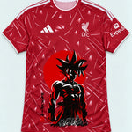 Liverpool Red Goku Rising Sun Dragon Ball Jersey — Front