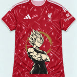 Liverpool Red Majin Vegeta Dragon Ball Jersey — Front
