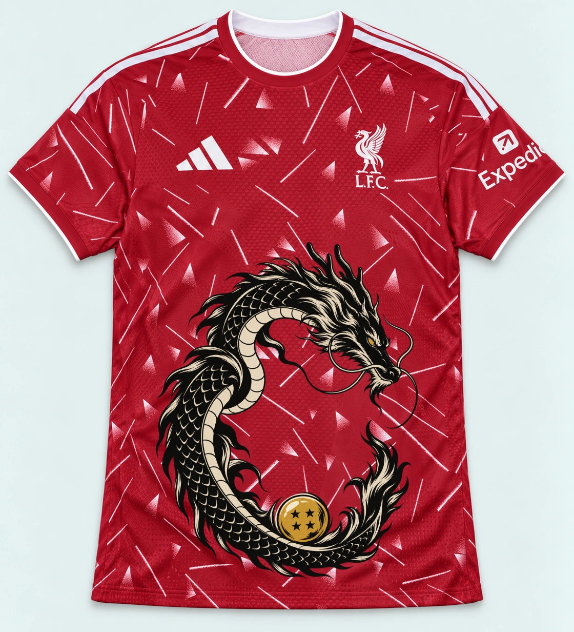 Liverpool Red Shenron Emblem Dragon Ball Jersey — Front
