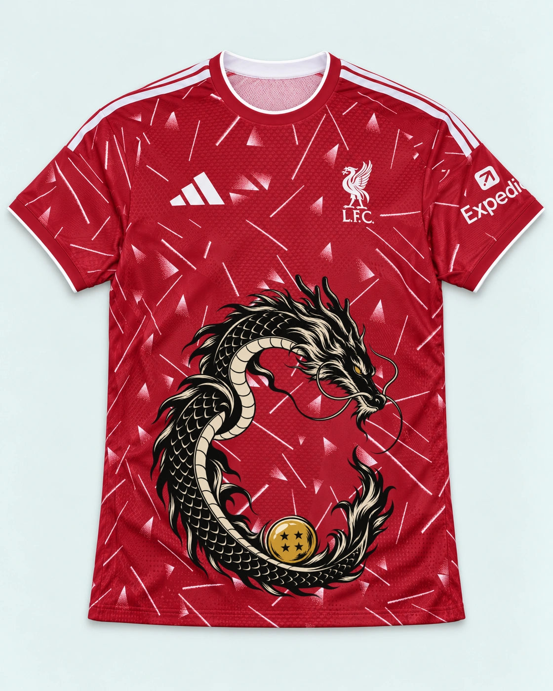 Liverpool Red Shenron Emblem Dragon Ball Jersey — Front