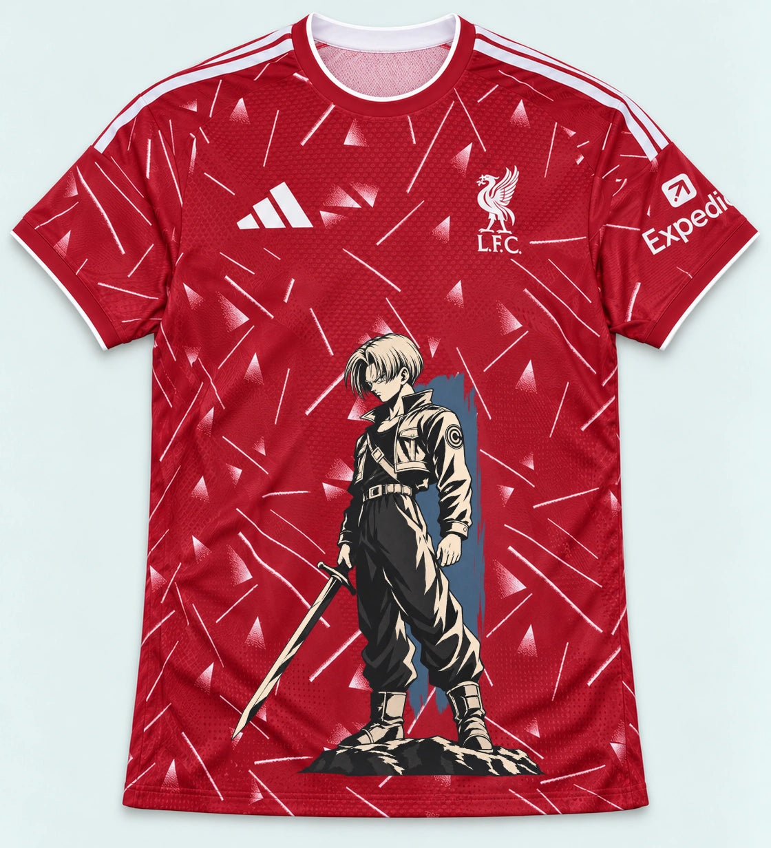 Liverpool Red Trunks Sword Dragon Ball Jersey — Front