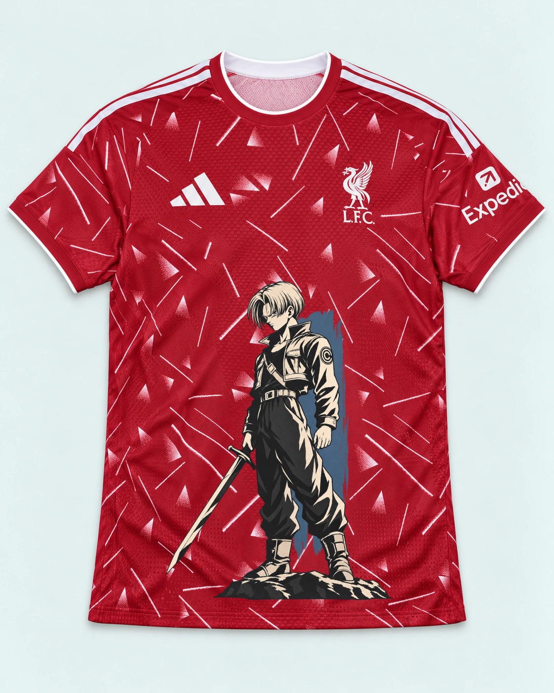 Liverpool Red Trunks Sword Dragon Ball Jersey — Front