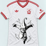 Liverpool White Kid Buu Dragon Ball Jersey — Front