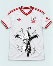Liverpool White Kid Buu Dragon Ball Jersey — Front
