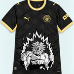Manchester City Black Broly Dragon Ball Jersey — Front