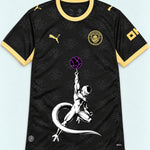 Manchester City Black Frieza Death Ball Dragon Ball Jersey — Front