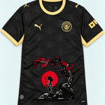 Manchester City Black Goku Sakura Dragon Ball Jersey — Front