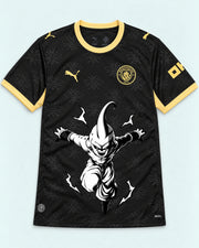 Manchester City Black Kid Buu Dragon Ball Jersey — Front