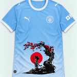 Manchester City Sky Goku Sakura Dragon Ball Jersey — Front
