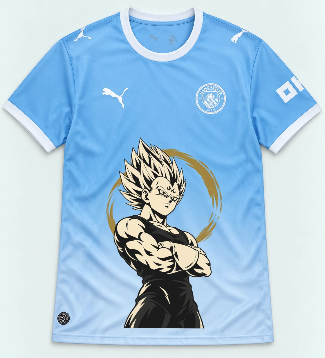 Manchester City Sky Majin Vegeta Dragon Ball Jersey — Front
