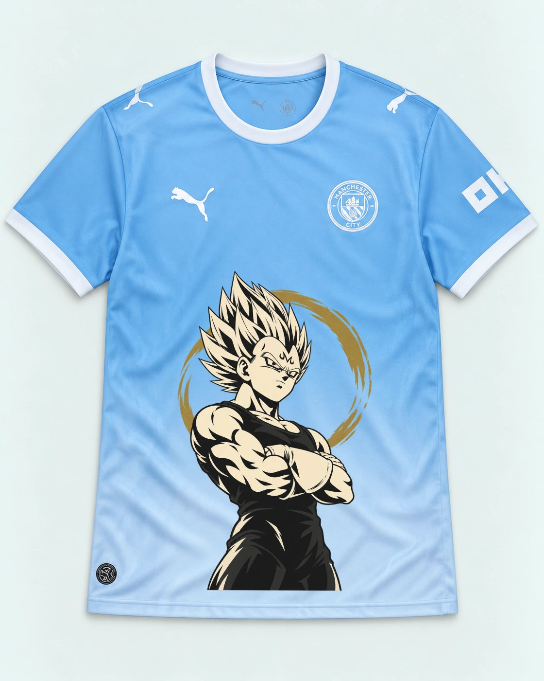 Manchester City Sky Majin Vegeta Dragon Ball Jersey — Front
