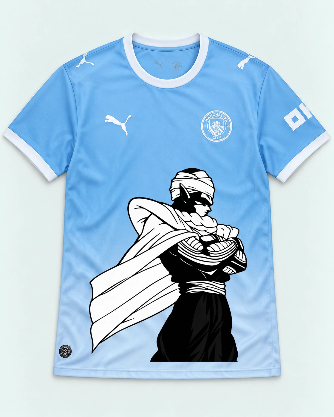 Manchester City Sky Piccolo Cloak Dragon Ball Jersey — Front