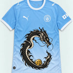 Manchester City Sky Shenron Emblem Dragon Ball Jersey — Front