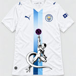 Manchester City White Frieza Death Ball Dragon Ball Jersey — Front