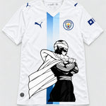Manchester City White Piccolo Cloak Dragon Ball Jersey — Front