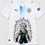 Manchester City Super Saiyan Aura Dragon Ball Jersey — Front