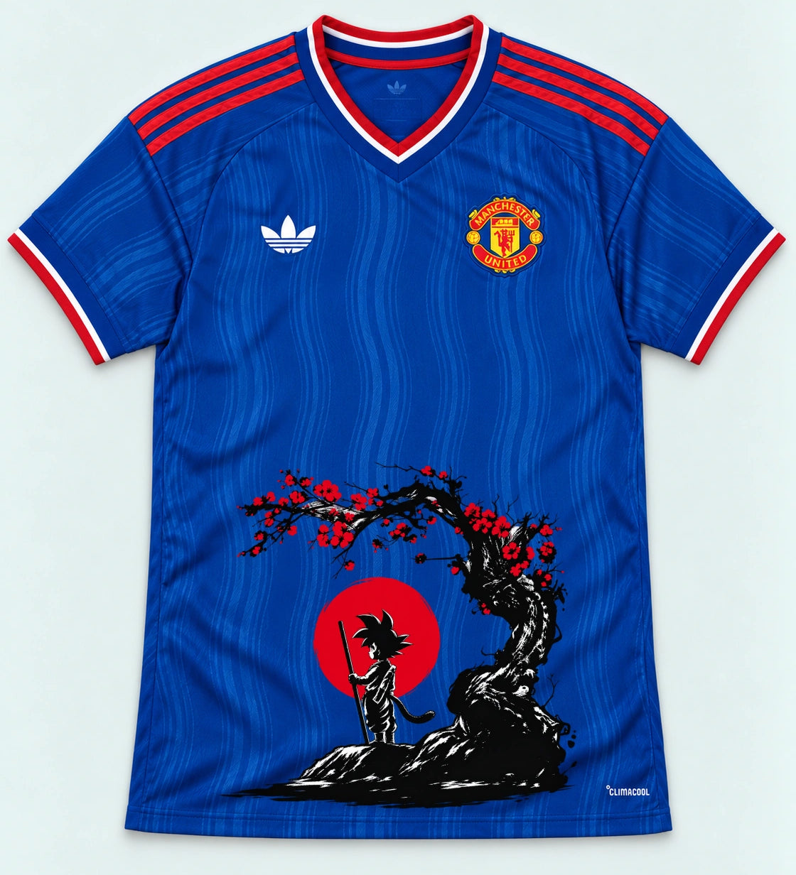 Manchester United Goku Sakura Dragon Ball Jersey — Front