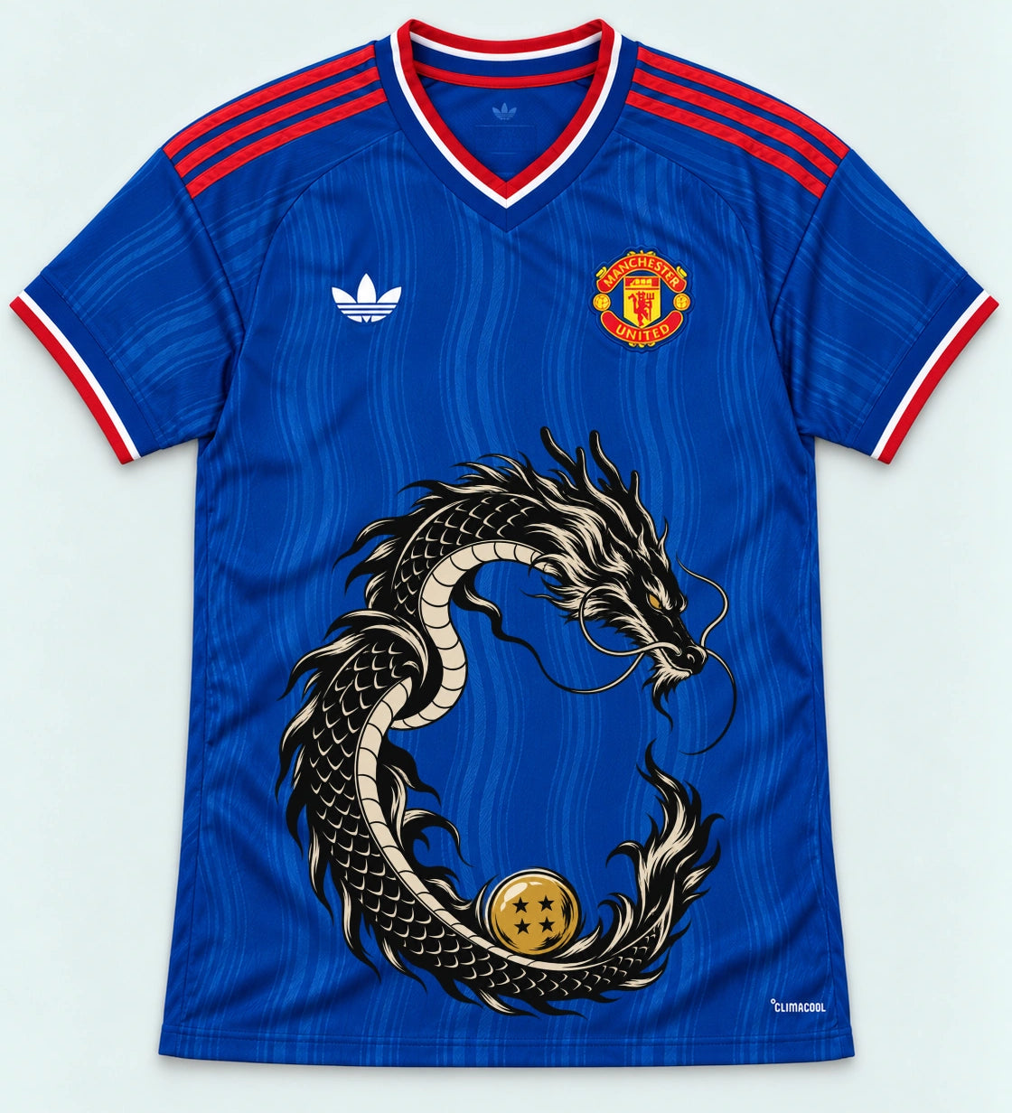 Manchester United Shenron Emblem Dragon Ball Jersey — Front