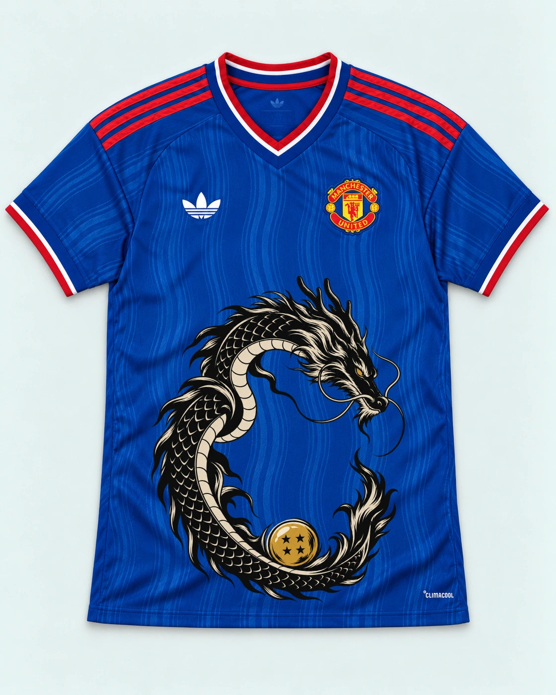 Manchester United Shenron Emblem Dragon Ball Jersey — Front