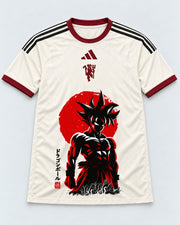 Manchester United Goku Rising Sun Dragon Ball Jersey — Front